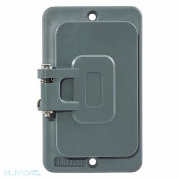 HUBBELL WIRING DEVICE-KELLEMS Watertight Cover For GFCI Receptacle, 39EA05
