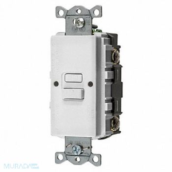 HUBBELL GFCI Receptacle 20A 125VAC White, 39EA32