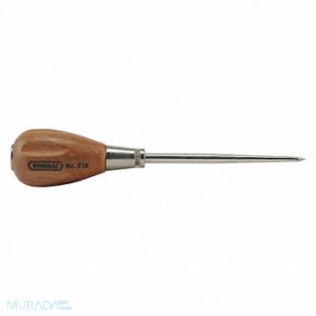 GENERAL Scratch Awl 6-7/8OAL 3-3/4Lx7/32 D Shank, 39EP69