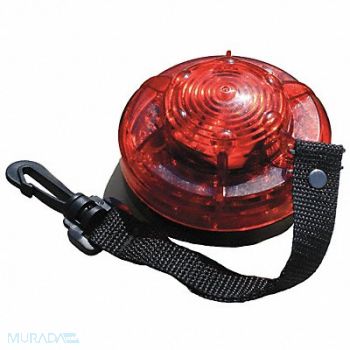 RAILHEAD GEAR Warning Light Red LED 2 AA Batteries, 39F075