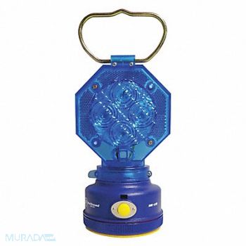 RAILHEAD GEAR Safety Light Blue LED 2 D Batteries, 39F082