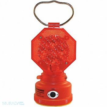 RAILHEAD GEAR Safety Light Red LED 2 D Batteries, 39F084