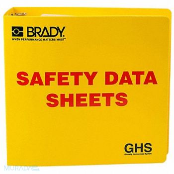 BRADY Binder Right to Know Safety Data Sheet, 39F502
