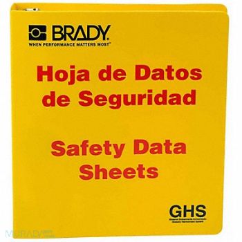 BRADY Binder Right to Know Safety Data Sheet, 39F503