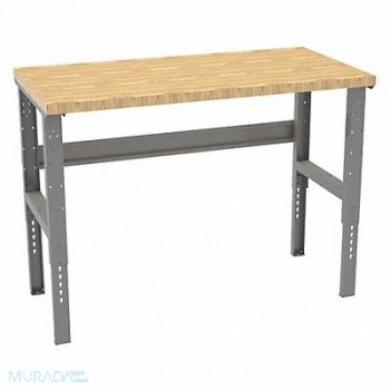 TENNSCO Workbench Butcher Block 60 W 30 D, 39FL70