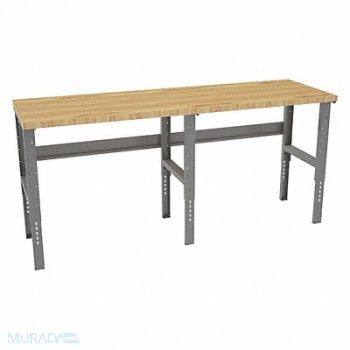 TENNSCO Workbench Butcher Block 96 W 30 D, 39FL78