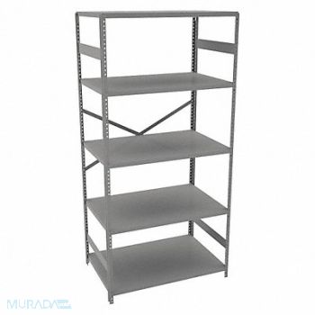 TENNSCO Metal Shlvng Cap 250 lb 24inx72inx36in, 39FM56