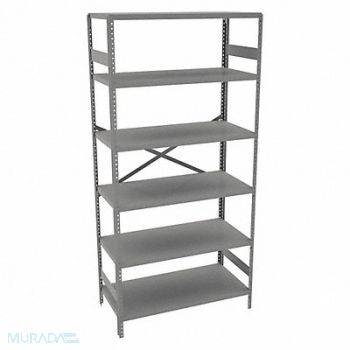 TENNSCO Metal Shlvng Cap 250 lb 18inx72inx36in, 39FM58