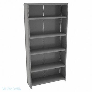 TENNSCO Metal Shlvng Cap 250 lb 12inx72inx36in, 39FM63