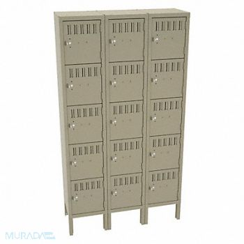 TENNSCO Bx Lckr 5x3Lckr Sand 66 x36 x12 Assm, 39FN75