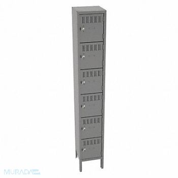 TENNSCO Bx Lckr 6x1Lckr Gray 78 x12 x12 Assm, 39FN80