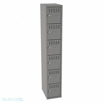 TENNSCO Bx Lckr 6x1Lckr Gray 72 x12 x18 Assm, 39FN88