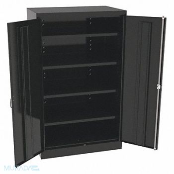 TENNSCO K3842 Storage Cabinet 60 x36 x24 Black 4Shlv, 39FP43