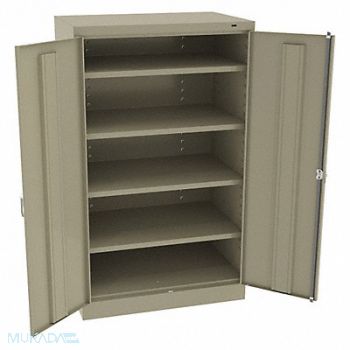TENNSCO K3842 Storage Cabinet 60 x36 x24 Sand 4Shlv, 39FP47