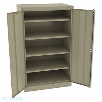 TENNSCO K3842 Storage Cabinet 60 x36 x24 Sand 4Shlv, 39FP51