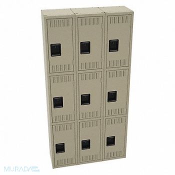 TENNSCO K4158 Wrdrb Lckr 3x3Lckr Sand 72 x36 x12 Assm, 39FP62