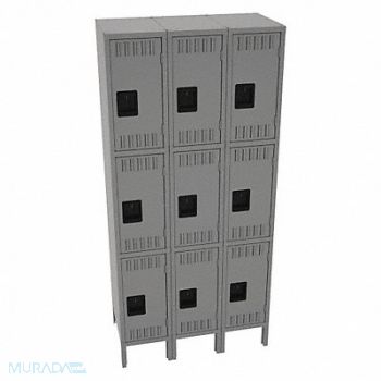 TENNSCO K4167 Lckr 3x3Lckr Md Gray 78 x36 x18 Assm, 39FP71