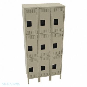 TENNSCO K4167 Wrdrb Lckr 3x3Lckr Sand 78 x36 x18 Assm, 39FP72