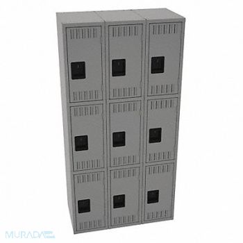 TENNSCO K4159 Lckr 3x3Lckr Md Gray 72 x36 x18 Assm, 39FP75