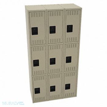 TENNSCO K4159 Wrdrb Lckr 3x3Lckr Sand 72 x36 x18 Assm, 39FP76