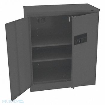 TENNSCO Storage Cabinet 42 x36 x18 Black 2Shlv, 39FP90