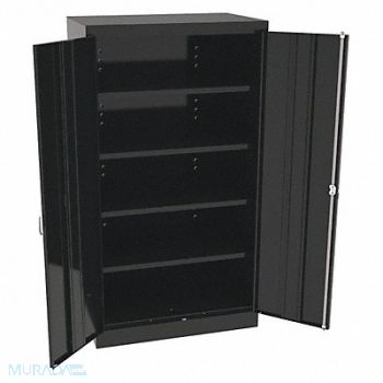 TENNSCO K3842 Storage Cabinet 66 x36 x24 Black 4Shlv, 39FR03