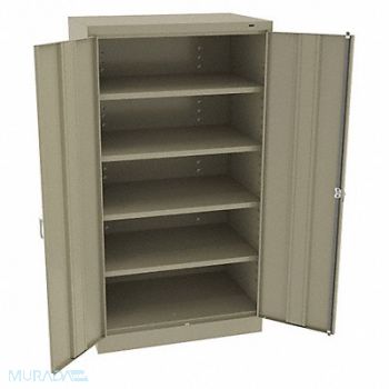 TENNSCO K3842 Storage Cabinet 66 x36 x24 Sand 4Shlv, 39FR07