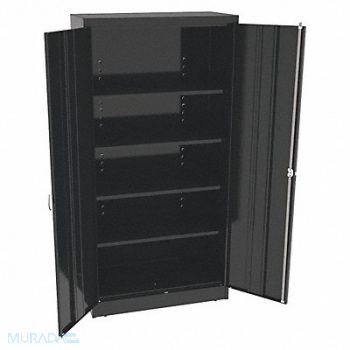 TENNSCO K3851 Storage Cabinet 72 x36 x18 Black 4Shlv, 39FR28