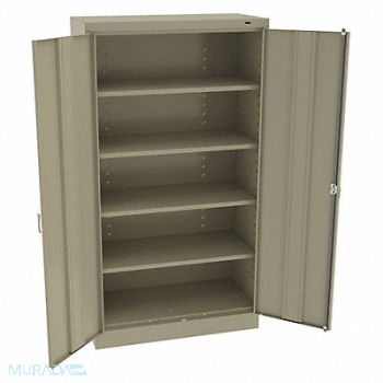 TENNSCO K3836 Storage Cabinet 66 x36 x18 Sand 4Shlv, 39FR31