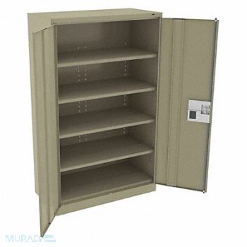 TENNSCO K3874 Storage Cabinet 78 x48 x24 Sand 4Shlv, 39FR45