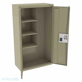 TENNSCO K4849 Storage Cabinet 64 x36 x18 Sand 3Shlv, 39FR55