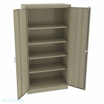 TENNSCO K3851 Storage Cabinet 72 x36 x18 Sand 4Shlv, 39FR66