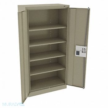 TENNSCO K3837 Storage Cabinet 72 x36 x18 Sand 4Shlv, 39FR71
