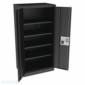 TENNSCO K3843 Storage Cabinet 72 x36 x24 Black 4Shlv, 39FR77
