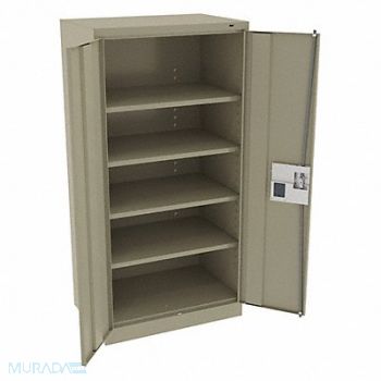 TENNSCO K3843 Storage Cabinet 72 x36 x24 Sand 4Shlv, 39FR81