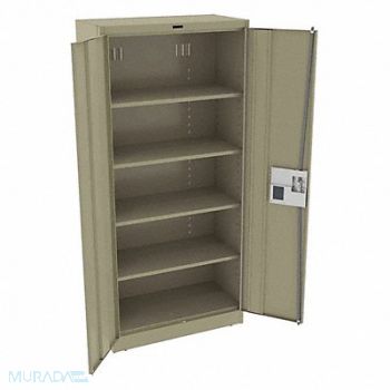 TENNSCO K3839 Storage Cabinet 78 x36 x18 Sand 4Shlv, 39FR86