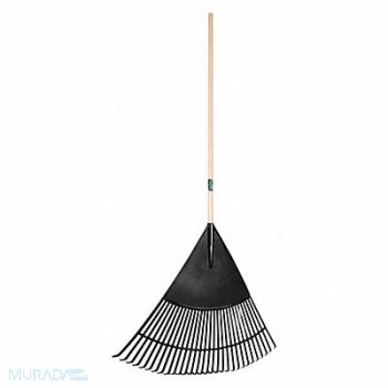 UNION TOOLS Leaf Rake 30 Tines Wood 30 in.W Tines, 39GA12