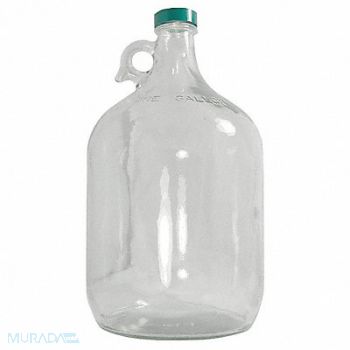 QORPAK Jug Safety Coated Glass 3840mL PK4, 39H576
