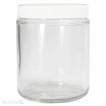 QORPAK Precleaned Jar 960mL Plastic Wide PK12, 39H577