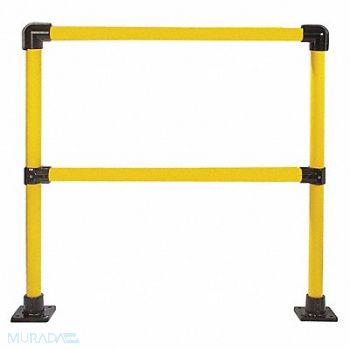 HOLLAENDER Handrail Section 4 Ft Steel, 39K849