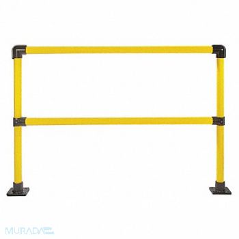 HOLLAENDER Handrail Section 6 Ft Steel, 39K850