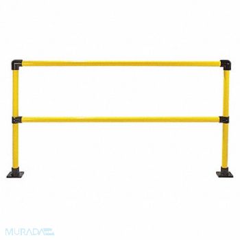 HOLLAENDER Handrail Section 8 Ft Steel, 39K851