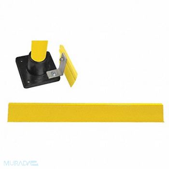 HOLLAENDER Handrail Toe Board 4 Ft Aluminum, 39K856