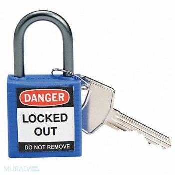 BRADY H1700 Lockout Padlock KD Blue 1-2/5 H, 39N180