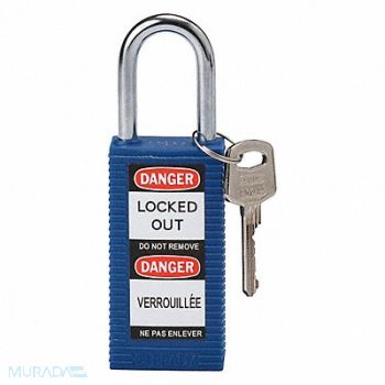 BRADY Lockout Padlock KD Blue 3 H, 39N253