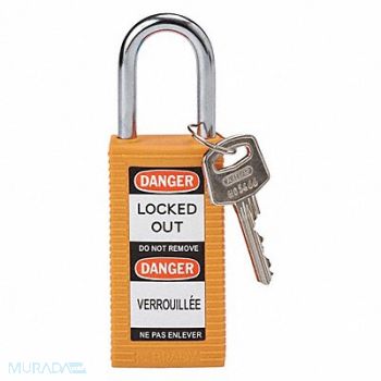BRADY Lockout Padlock KD Orange 3 H, 39N256
