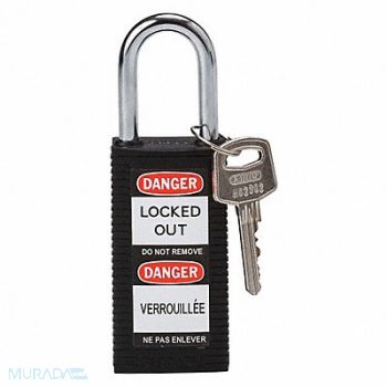 BRADY Lockout Padlock KD Black 3 H, 39N257