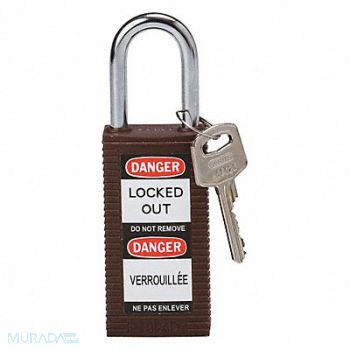 BRADY Lockout Padlock KD Brown 3 H, 39N258