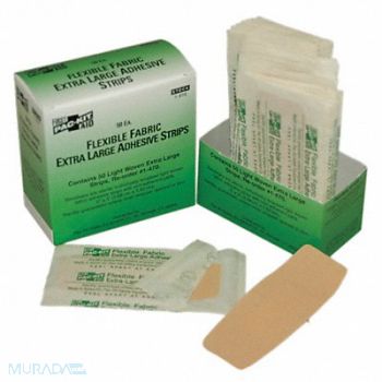FIRST AID ONLY Bandage Beige Fabric Box PK50, 39N873