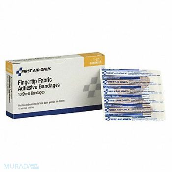 FIRST AID ONLY Bandage Beige Fabric Box PK10, 39N887